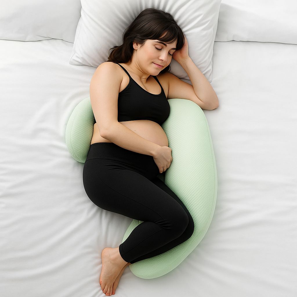 Pregnancy Pillow – Full Body Maternity Pillow for Sleeping, Back & Belly Support