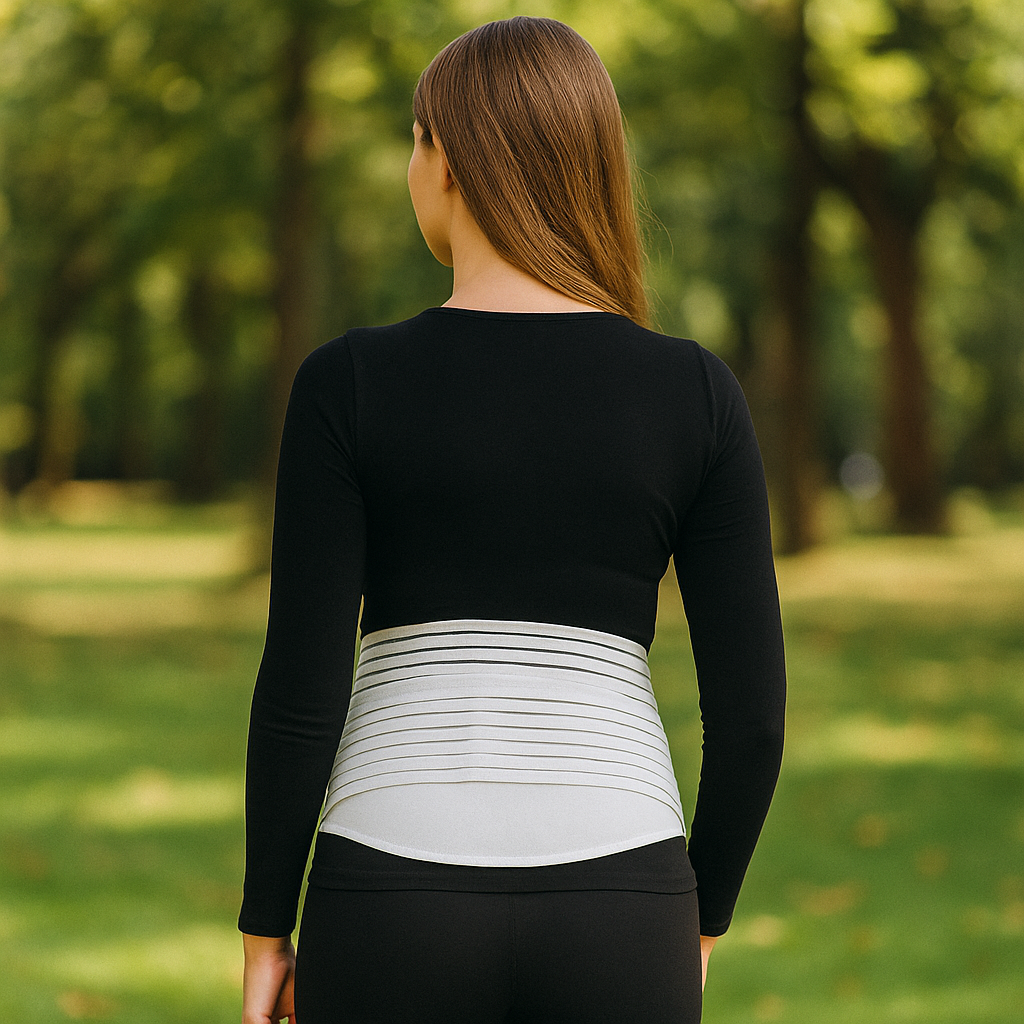 Belly Band White Back